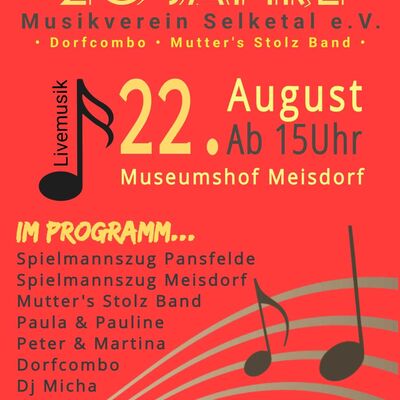 20 Jahre Musikverein Meisdorf 