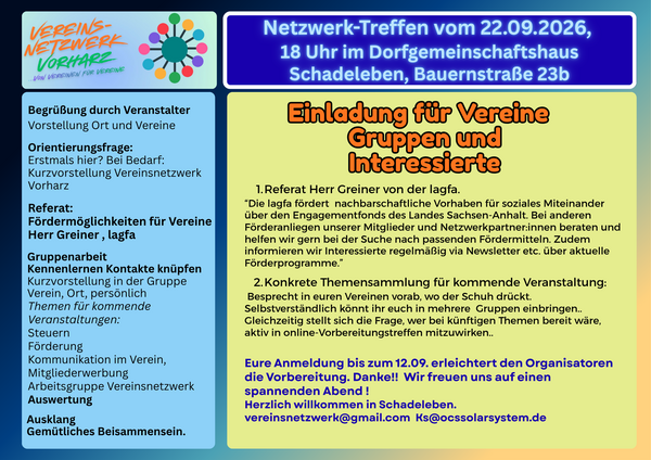 Einladung Schadeleben
