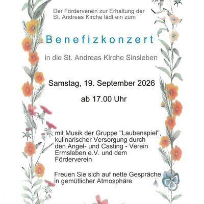 Benefizkonzert Sinsleben 
