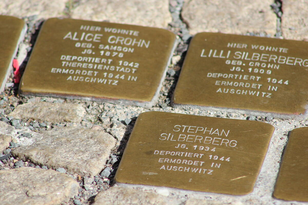 Stolpersteine in Aschersleben in Gedenken an die Jüdische Gemeinde