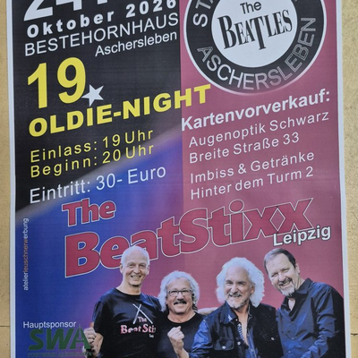 19. Oldie-Night mit dem Beatles-Stammtisch Aschersleben