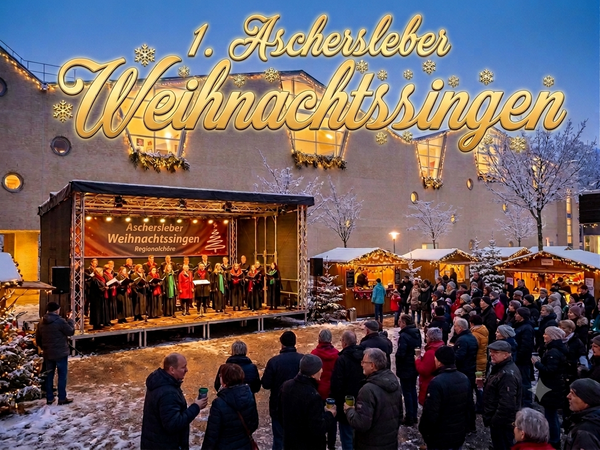 1. Aschersleber Weihnachtssingen im Bestehornpark