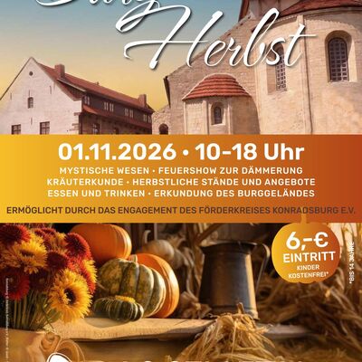 Bild Burgherbst auf der Konradsburg 