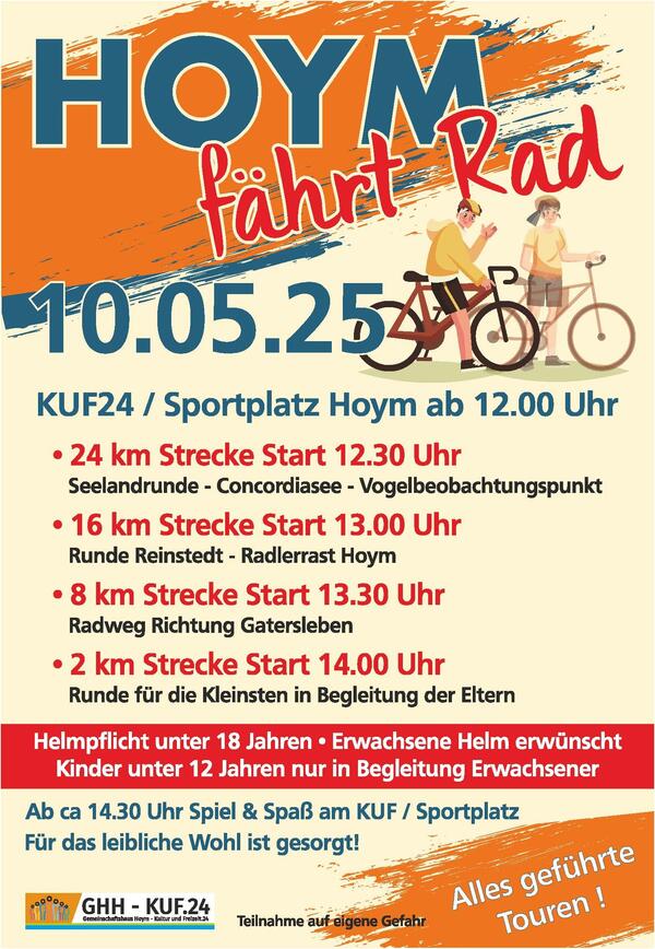 Bild vergrößern: Hoym fährt Rad - Radtouren in Seeland