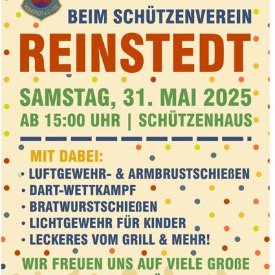 Plakat Familientag beim Schützenverein Reinstedt