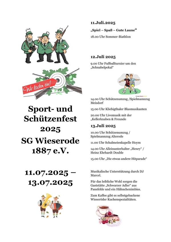 Bild vergrößern: Sport- und Schützenfest Wieserode