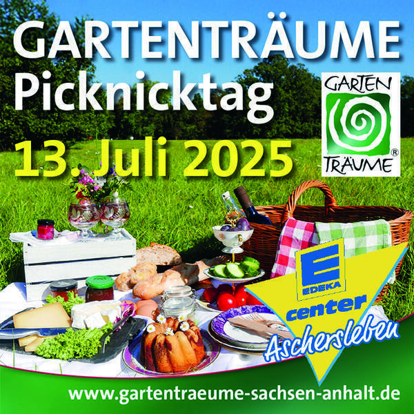 Gartenträume-Picknicktag powered by E-Center Aschersleben
