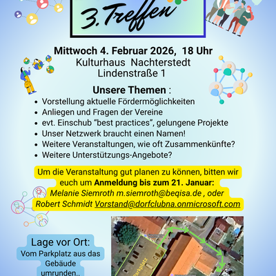 Einladung 3. Treffen Vereinsnetzwerk