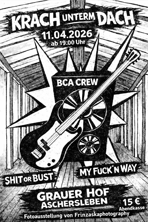 Bild vergr&ouml;&szlig;ern: Krach unterm Dach - Konzert im Grauen Hof