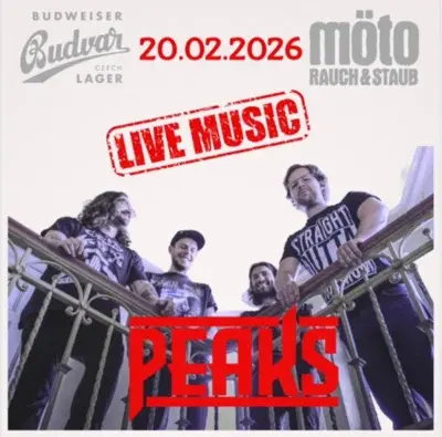 Flyer Rockkonzert "Peaks Live Music" 