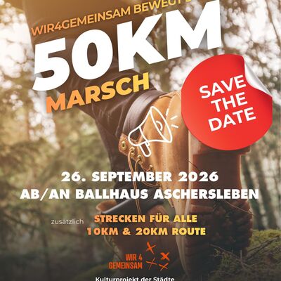 Aktivtag in der Wir4Gemeinsam Region mit dem 50km Marsch
