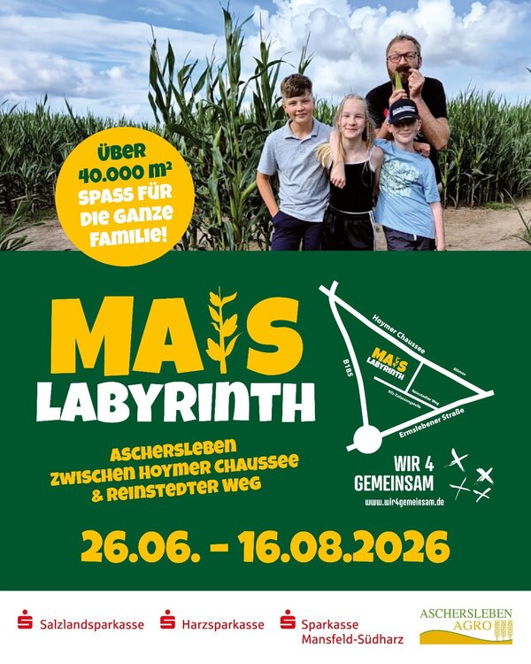 Bild vergr&ouml;&szlig;ern: Maislabyrinth 2026 - Wir4Gemeinsam