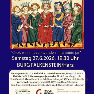 Burg Falkenstein - Plakat 20 Jahre Minneturnier