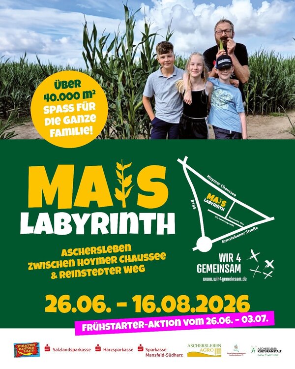 Bild vergr&ouml;&szlig;ern: Maislabyrinth aktuell - Wir4Gemeinsam