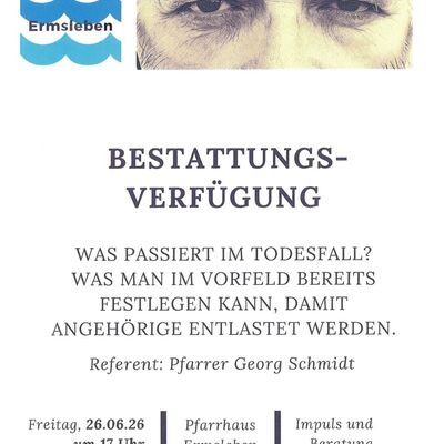 Männerkreis Ermsleben - Thema: Bestattungsverfügung 
