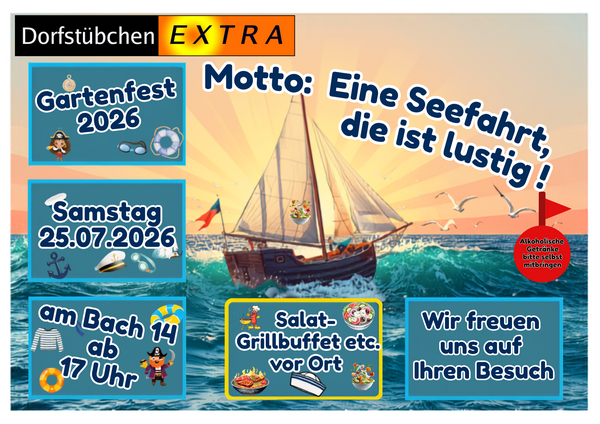 Flyer zum Gartenfest