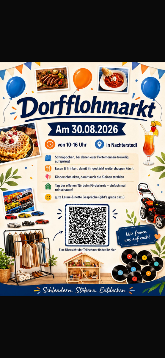 Bild vergr&ouml;&szlig;ern: Dorfflohmarkt Nachterstedt